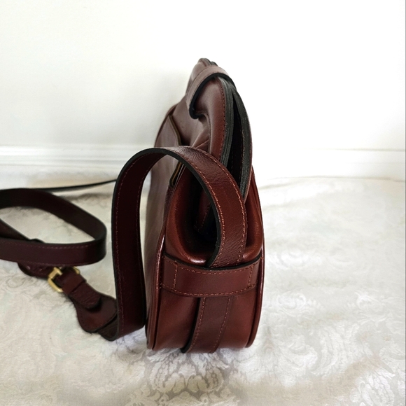 Patricia Nash Rich Brown Leather Crossbody Bag - Picture 4 of 15